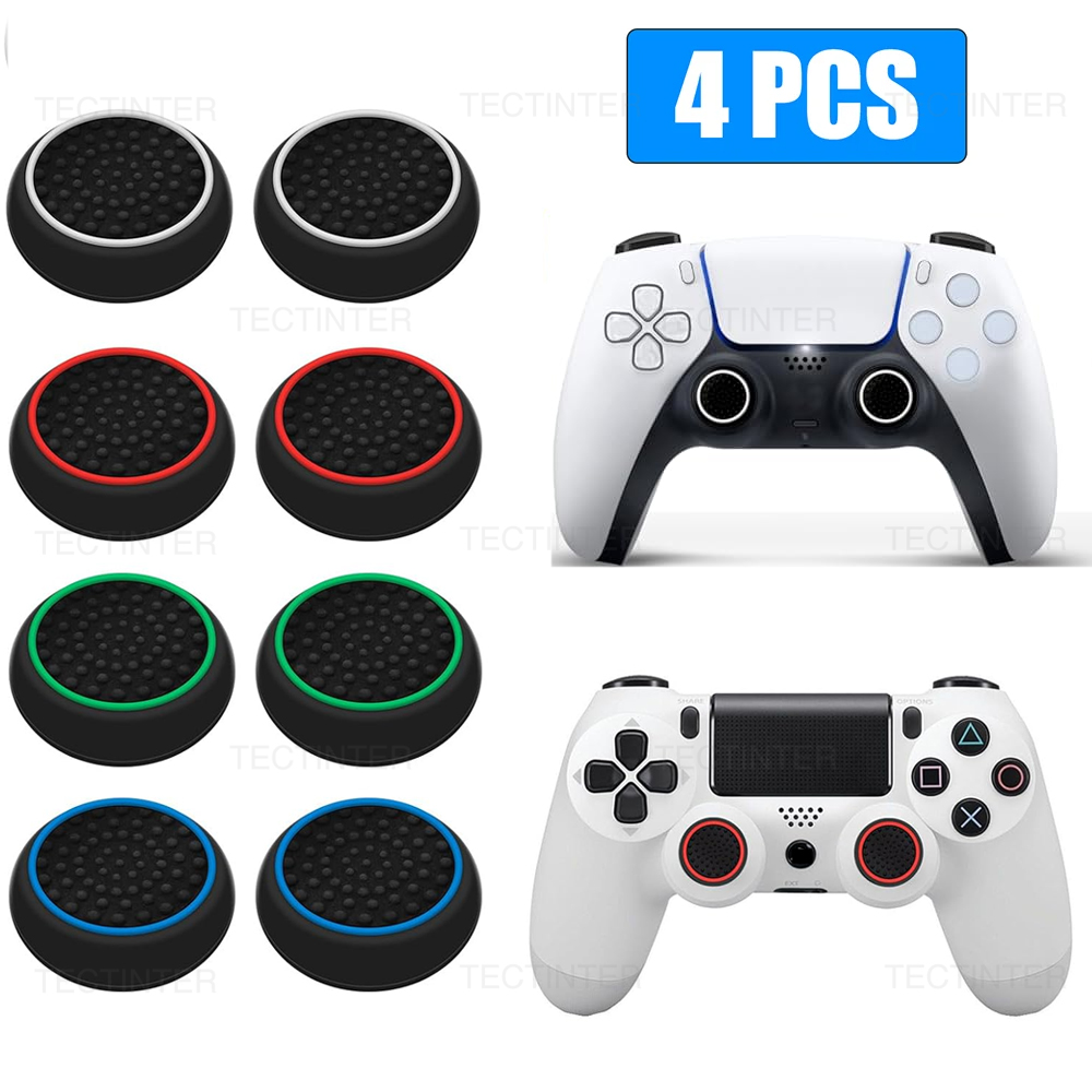 Gaming Accessories For Xbox Series X - 4PCS Silicone Analog ThumbStick Grip Caps