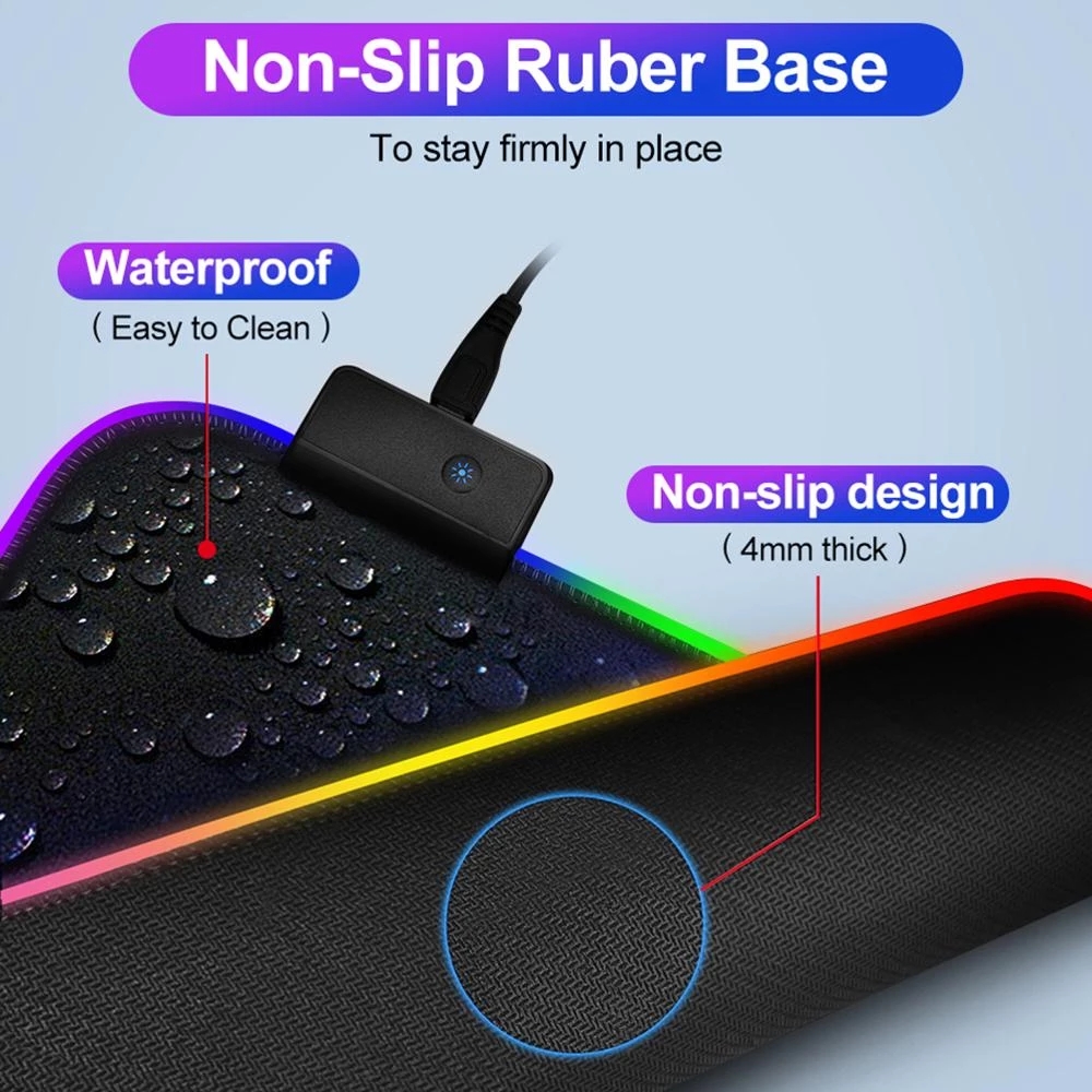 LED Luminous Gaming Mouse Pad  - đánh giá và giá Gaming Accessories For Your Desk
