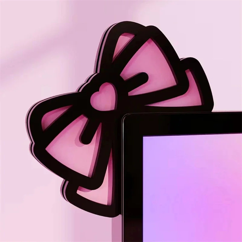 Kawaii Pink Acrylic Bow Monito - đánh giá và giá Gaming Accessories For Gaming Setup