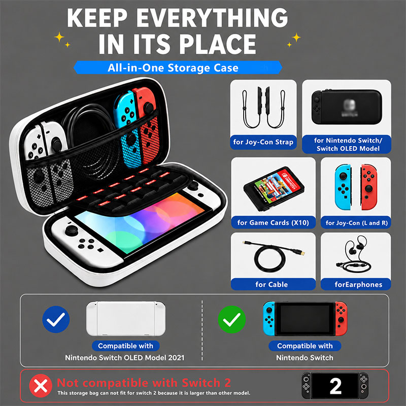 Portable Carrying Case for Nin - đánh giá và giá Gaming Accessories Bag