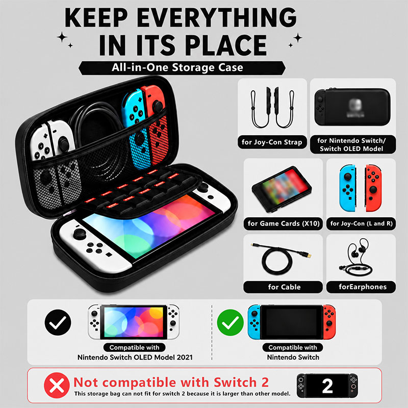 Macaron Color Hard Storage Bag - đánh giá và giá Gaming Accessories Bag