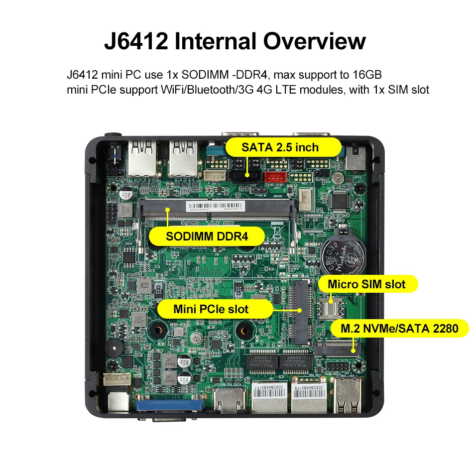 XCY Mini PC Intel Celeron J412 - đánh giá và giá Intel Cpu Core I5